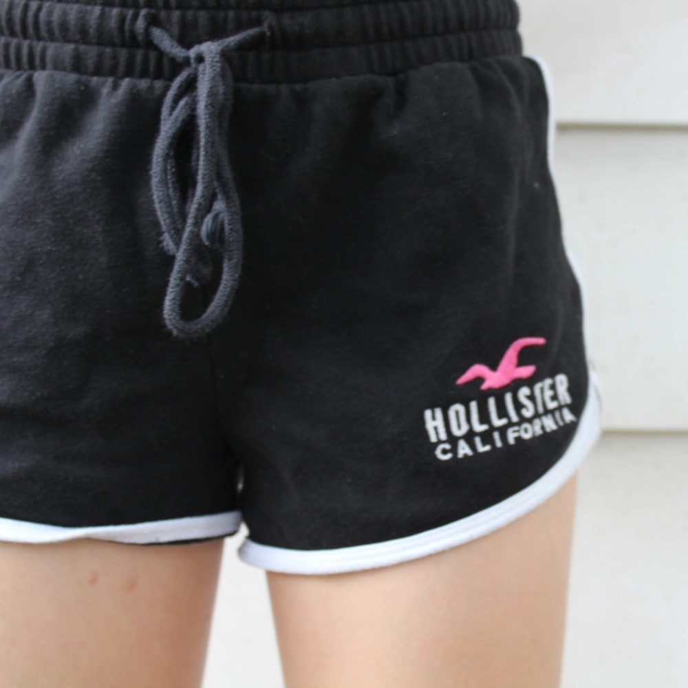 Hollister Black Cloth Shorts